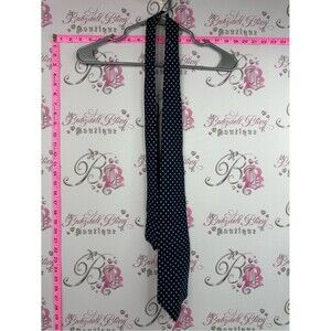 John comfort Silk tie Men's Navy Polka Dot Tie - Classic Formal Accessory London
